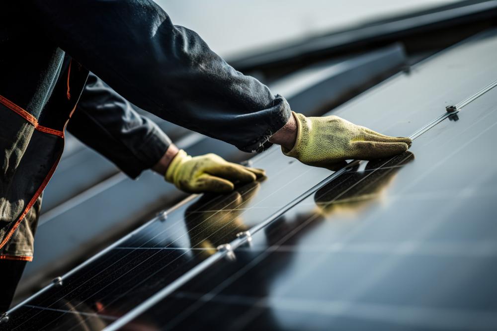 Panneaux photovoltaïques à Saint-Thibéry